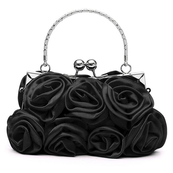 

floral ladies clutch bag women evening party bag prom bridal diamante baguette