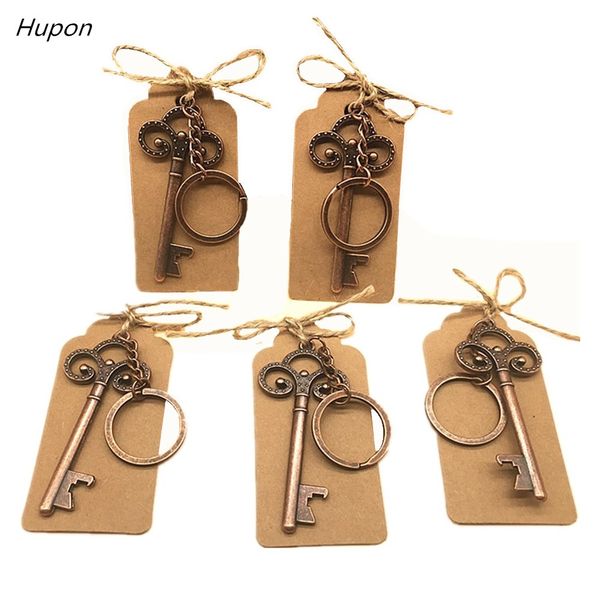 

50pcs wedding souvenirs vintage skeleton bottle opener tags party favors bottle openers keychain wedding favors gifts for guest