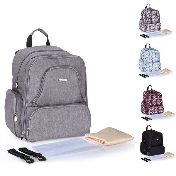 

fashion diaper bag multi-function large-capacity mummy bag waterproof nylon maternal and child going out trailer backpack