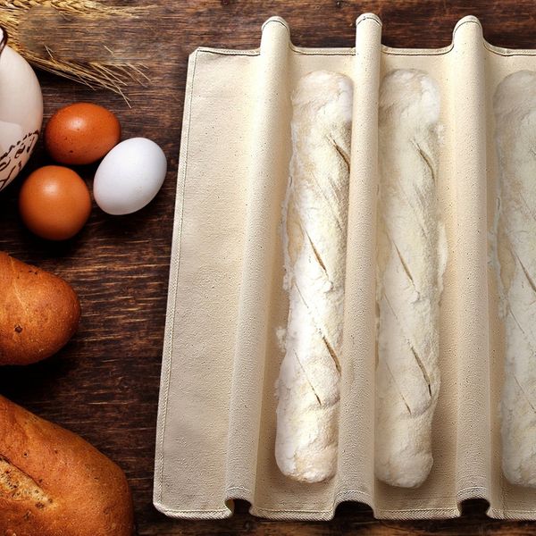 

fermented cloth proofing dough bakers pans proving bread baguette baking mat pastry kitchen tools 36x45cm other bakeware