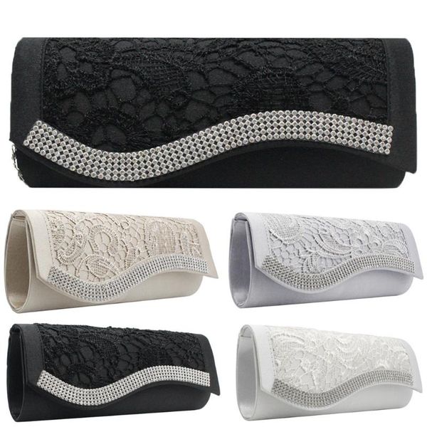 

fashion women lace diamonds cocktail party bag chain phone bag evening bags handbag female new style bolsos #r10