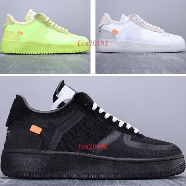 

2019 air shoes designer 2.0 volt black white green sport casual shoes men & women outdoor running shoes forced designer sneakers