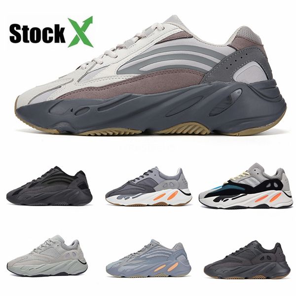 

700 v2 static inertia shoes kanye west 700s wave runner men women trainers gid reflective mauve solid grey luxury true form sneaker #dsk383