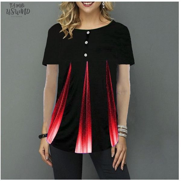 

large size 5xl women gradient print t shirt 2020 new spring summer fashion print casual o neck loose female tee shirt, White