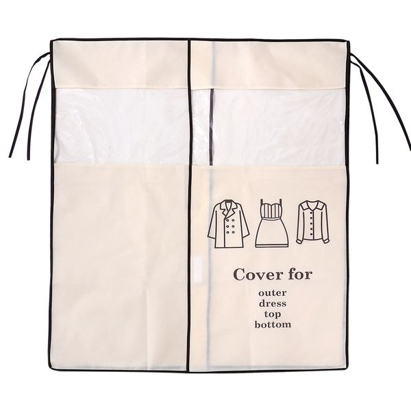 

non-woven coat dust cover clothing dust cover household cloth transparent clothes set hanging bag waterproof