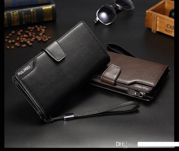 

2017 money high-quality men's wallet, business men long paragraph zipper multi-card large-capacity handbag wholesale ing, Black