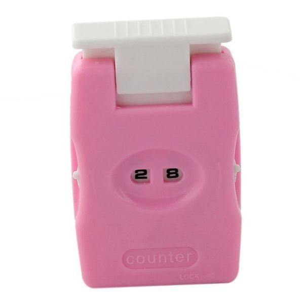 

вязальный ряд крючком счетчик вязания инструмент-розовый, Black