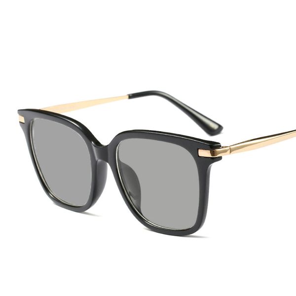 

brand designer oversized men sunglass women flat sun glasses square male large mirror fashion classic balck sunglasses fml, White;black