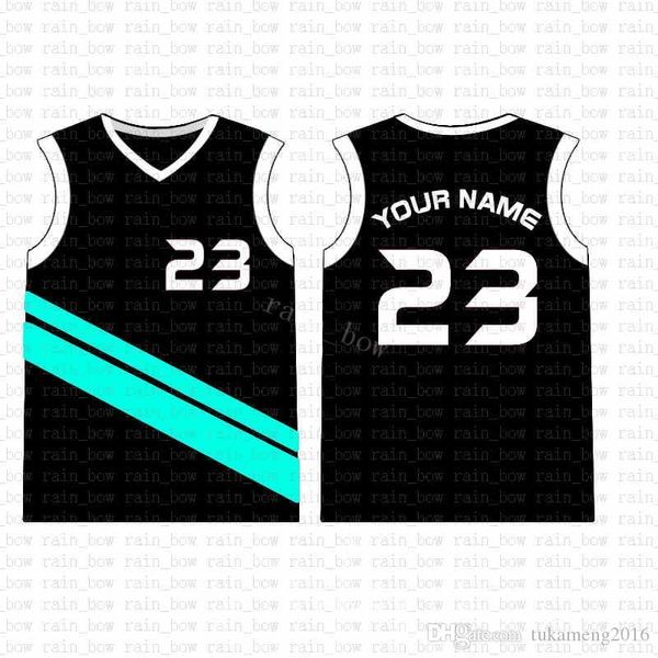 2019 New Custom Basketball Jersey alta qualidade Mens frete grátis bordado Logos 100% sale119 top costurado