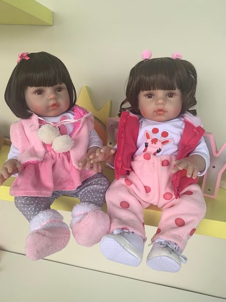 

new full body silicone version pink giraffe doll very flexible silicone waterproof bath toy lifelike bebe doll reborn baby