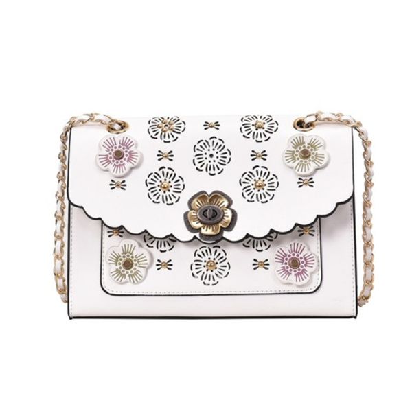 

luxury designer shoulder bag designer handbag women's handbag new fashion messenger bag with all kinds of chains one shoulder hollow fl