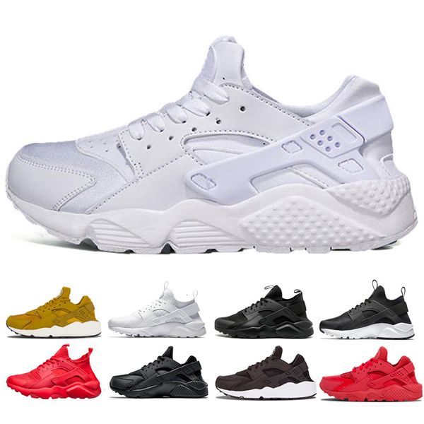 

2019 huarache 1.0 4.0 running shoes men womens triple white black red sneakers zapatillas sports huaraches shoes mens trainers