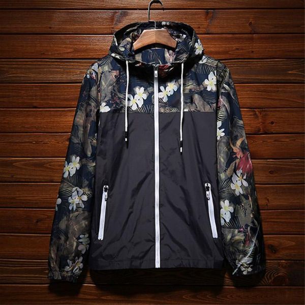 

brand designer mens jackets summer sun protection clothing thin windbreakers outdoor sport camouflage jacket streetwear, Black;brown