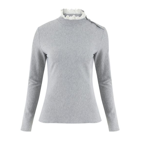 

women's clothing wholesale female european american lace round neck shoulders design clothing, White
