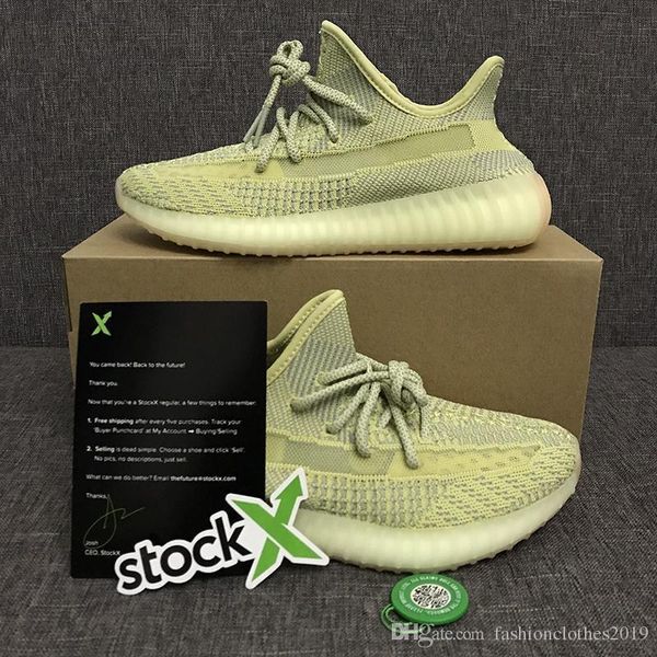 

shoes women men running shoe designer sneaker citrin cloud white reflective non -reflective glow synth antlia kanye west sport runner, Black