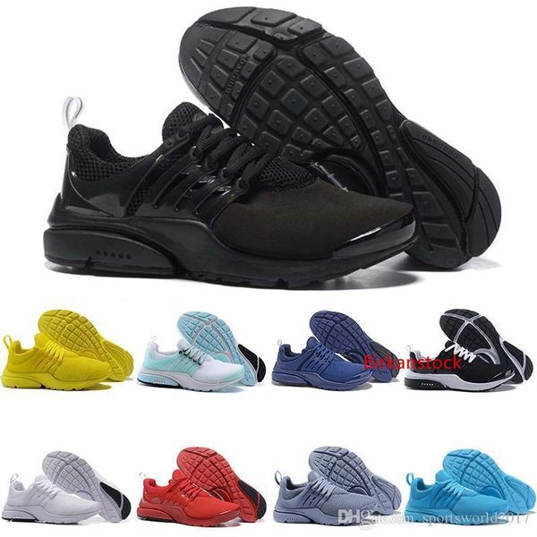 

wholesale new running shoes presto 5 ultra br qs triple black white yellow mens sneaker prestos women men sports designer shoes trainer