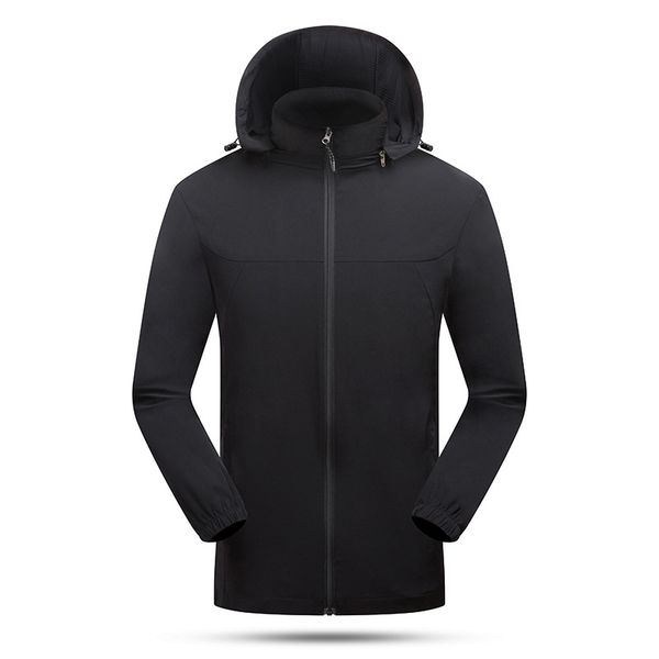 

spring autumn men's breathable jacket coat casual outdoor light windbreaker men's jacket with detachable hat large size m-5xl, Black;brown