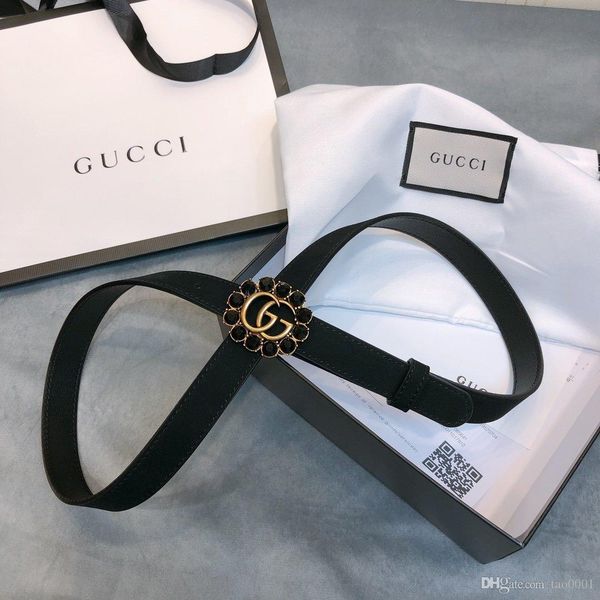

2020 buckle leather design belt men and women quality new men's belt 3.4 5.0 cm wide, Black;brown