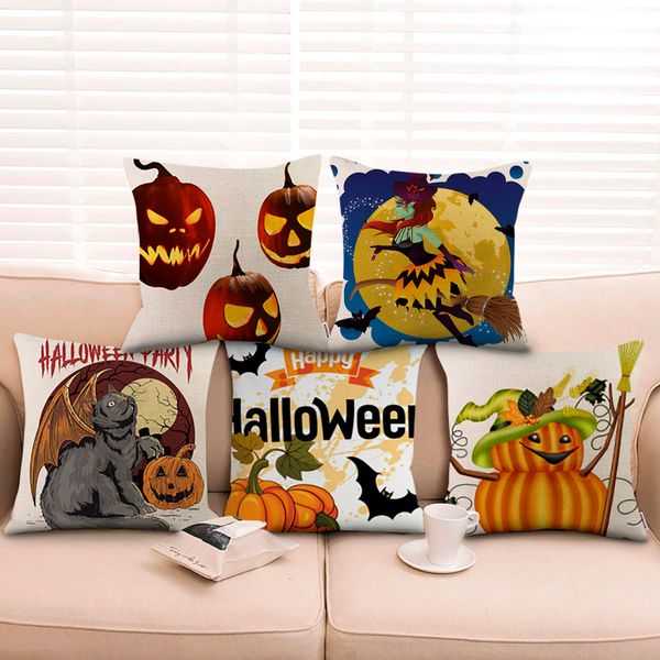 

halloween party witch pumpkin christmas pillow case cushion cover sofa happy halloween decoration for home kid gift xmas