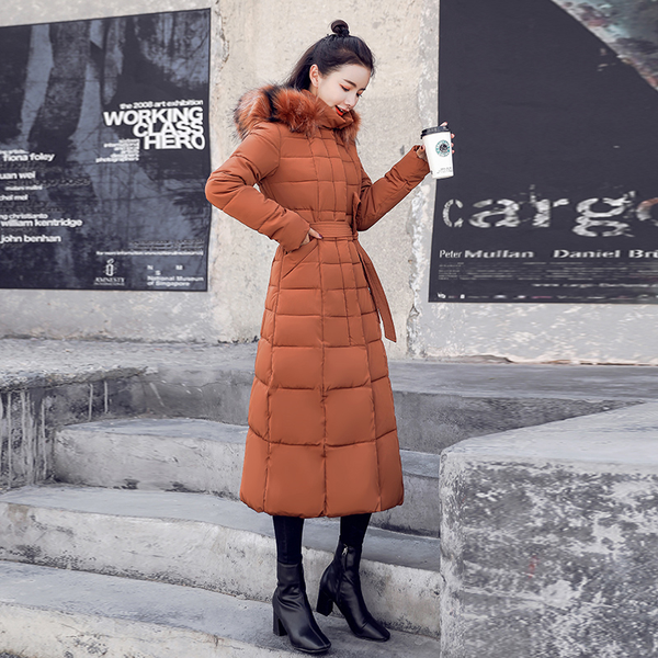 

2019 women winter jacket new arrival fashion slim cotton padded warm thicken ladies coat long coats parka women jackets, Black