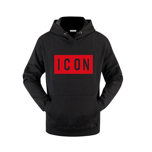 

2019 d2/icon sweatshirts italy long sleeve men hoodie hip hop pullover brother brand canadadsquared2 luxury fashion clothes women streetwear, Black