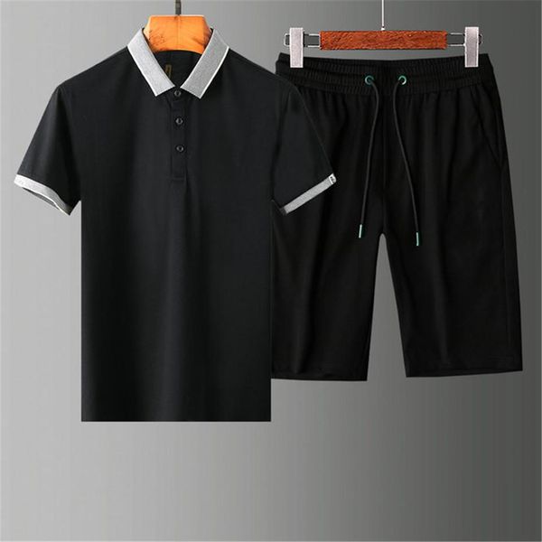 

men summer fashion tracksuit casual outfit short sleeves t shirt and pants knight pattern and medusa mens short sets, Gray