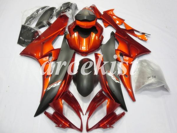 

новый abs литья под давлением для мотоциклов обтекатели kit подходит для yamaha yzf-r6 2006 2007 06 07 r6 пользовательские оранжевый свет