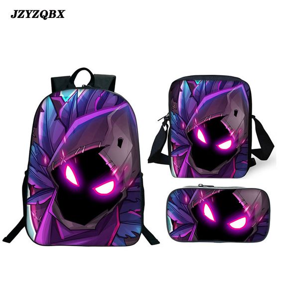 

jzyzqbx 3 pcs/set school bag cartoon backpack children's mochila school backpack for girls boy kids bag