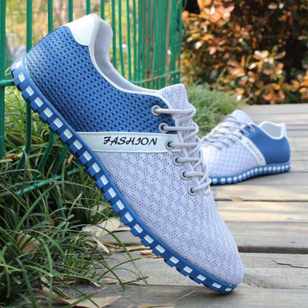 

new men casual shoes spring air mesh fabric cloth patchwork mens loafers leisure canvas shoe for men cool walk shoes big size, Black