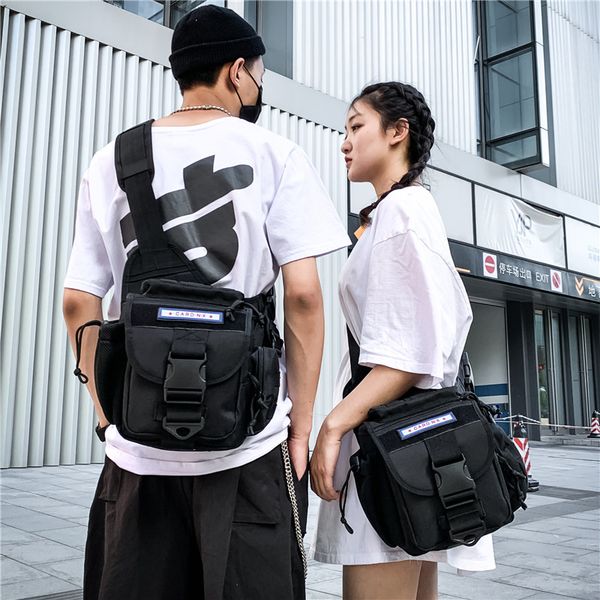

lenlei 2020 new tide cool explosive chest bag korean version of the new couple art shoulder messenger bag