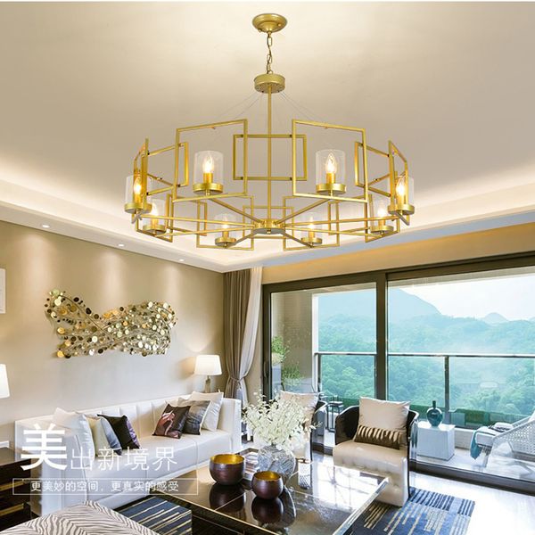 Modern Led Double Spiral Gold Chandelier Lighting For Foyer Stair