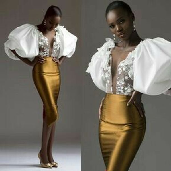 Puffy Sleeve Dress Elie Saab