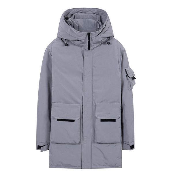 

winter coat men white duck down coats parkas men warm hoodies long down jacket russian duck jacket, Black