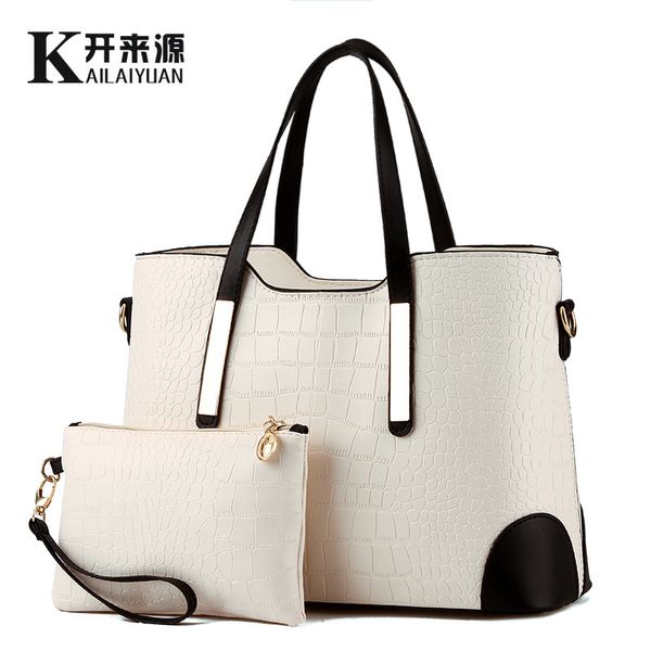 

women's leisure handbag horizontal square commuter bag two piece set