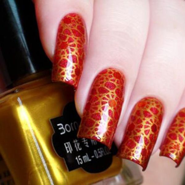 

born pretty nail stamping polish gold silver nail art plate printing varnish holographic nails stamper stamping tools