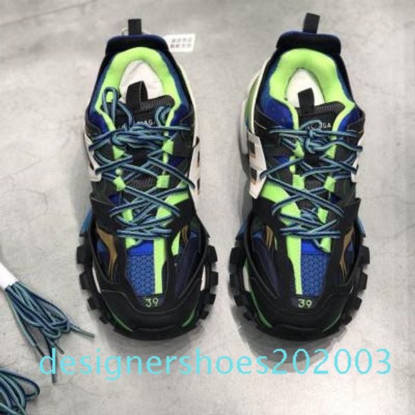 

new fashion triple s track trainers men shoes designer clunky sneakers black orange ladies walking paris dirty 03d
