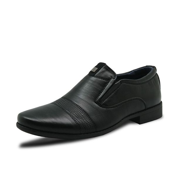 boys black slip on shoes