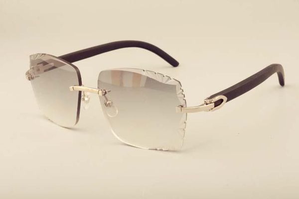 

new factory direct luxury fashion sunglasses 3524014 natural black wooden sunglasses engraving lenses, private custom, engraved, White;black