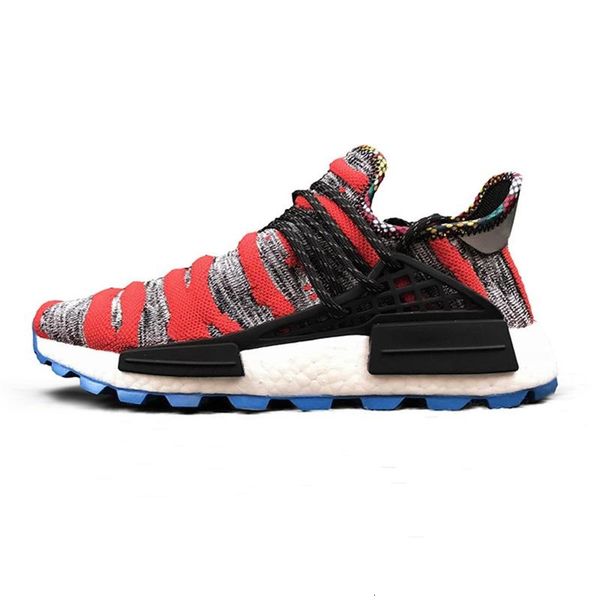 

019 Human Race Mens Running Shoes Pharrell Williams Sample Yellow Core Black Sport Designer Shoes Women designer sport shoe Sneakers 36-45