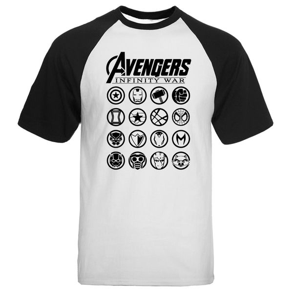 

бренд marvel superhero tshirt мужчины мужчины капитан америка тор hulk черная вдова футболка лето реглан с коротким рукавом тис размер s-2xl, White;black