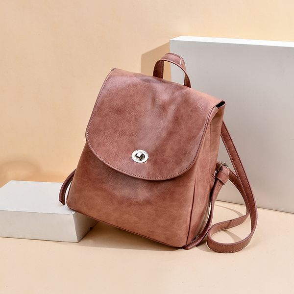 

shoulder bag lady 2020 new korean simple soft leather schoolbag small package