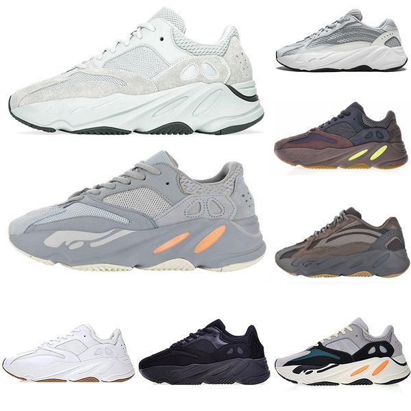 

2019 Kanye West 700 V2 Wave Runner Mens Running Shoes Women Trainers Static Mauve Salt Solid Grey Sport Designer Sneakers With Box 36-46