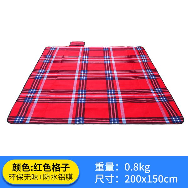 

outdoor thick suede picnic mat moisture proof pad extra large 2x1.5 m baby crawl pad
