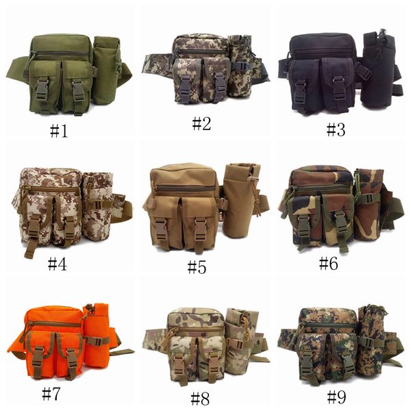 

tactical waist bag multifunction army fan outdoor hiking package for men women sport packet camouflage travel kettle package ljjz463