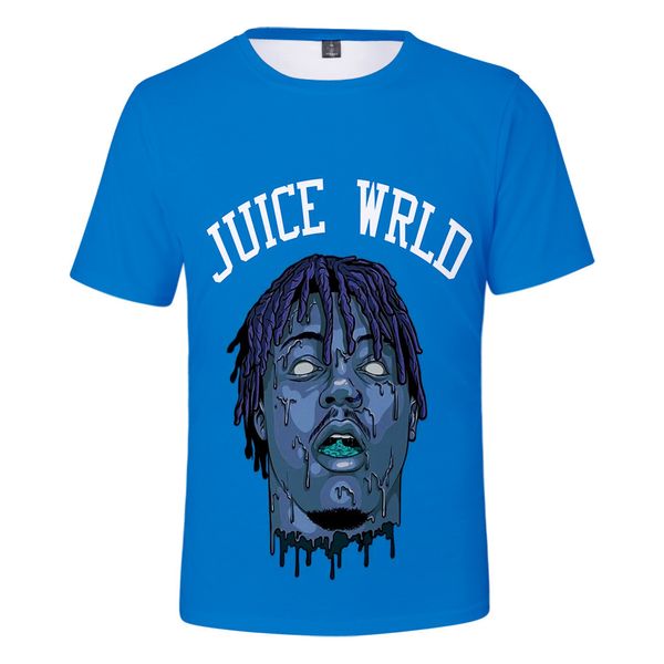 

rapper juice wrld 3d print short sleeve t-shirt for boys and girls casual tees streetwear hip hop tshirt children kids clothes, White;black