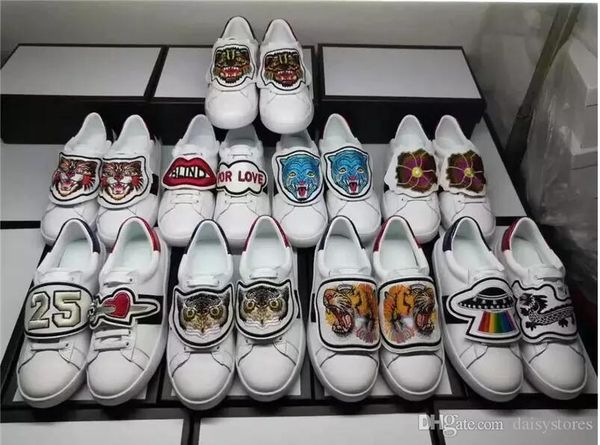 

украшения повседневная обувь женщины натуральная кожа зашнуровать плоские туфли вышивка патч мода дамы новые летние женщины и мужчины обувь, Black