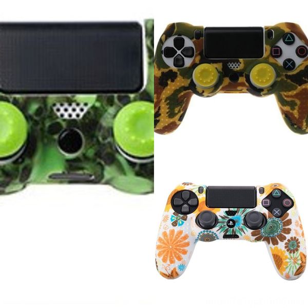

k9b87 8 colors anti-slip silicone cover skin case playstation sony for dualshock 4 ps4 pro slim controller accessories & stick grip