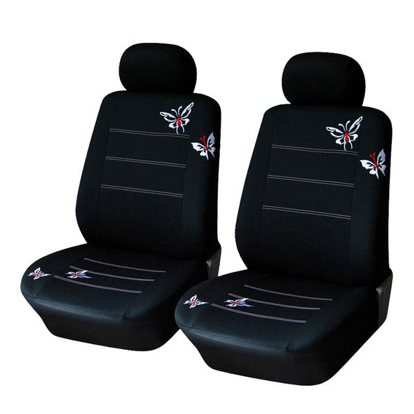 Butterfly Embroidered Car Seat Cover Universal Fit Most Vehicles Seats Interior Accessories Black Seat Covers Custom Infant Car Seat Covers Custom