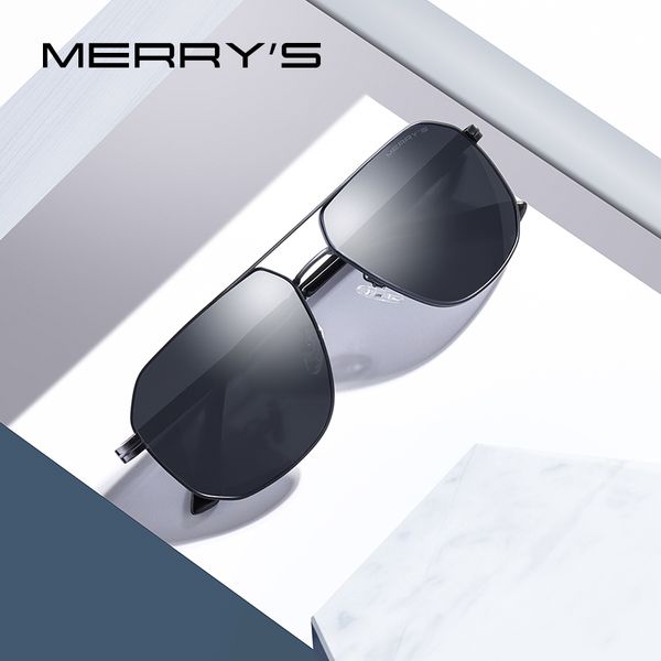 

merrys men classic sunglasses hd polarized sun glasses for mens driving male eyewear uv400 protection s8306, White;black