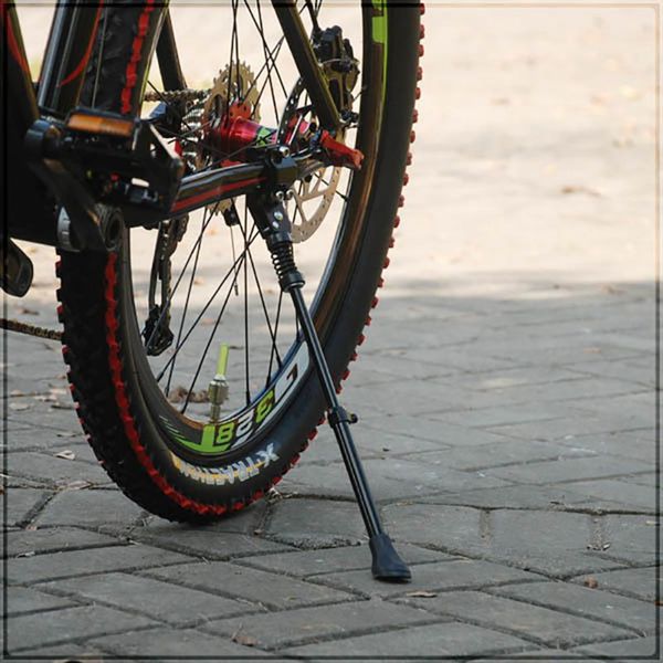 

bicycle parking rack kickstand heavy duty adjustable mountain bike cycle side rear kick stand for 16 20 24 26 700c